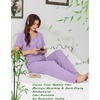 image:imageEkouaer Womens Pajama Sets Viscose from Bamboo Top With Pants Lounge Set  Soft Viscose from Bamboo Short Sleeve with Pants Sets Modal Daily WearMonthers Day GiftLavender