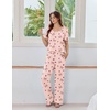 image:imageEkouaer Womens Pajama Sets Viscose from Bamboo Top With Pants Lounge Set  Soft Viscose from Bamboo Short Sleeve with Pants Sets Modal Daily WearMonthers Day GiftBow