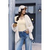 image:imageWomens Long Sleeve Shirts V Neck Slim Fit Tops Thermal Undershirts 3 Pack  Long sleeve shirts for women ribbed texture and slim fit design for sweater layers work outfits and everyday wearBlackBeigeWhite