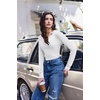 image:imageWomens Long Sleeve Shirts V Neck Slim Fit Tops Thermal Undershirts 3 Pack  Long sleeve shirts for women ribbed texture and slim fit design for sweater layers work outfits and everyday wearBlackWhiteGreen