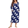 Floral Navy Blue