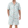Light Blue Cat Print
