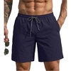 image:imageEkouaer Mens Swim Trunks 7 Quick Dry Board Shorts Swimwear Bathing Suit with Mesh Liner 2 in 1 Swimming Short with PocketsDeep Blue