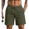 image:imageEkouaer Mens Swim Trunks 7 Quick Dry Board Shorts Swimwear Bathing Suit with Mesh Liner 2 in 1 Swimming Short with PocketsDeep Green