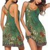 image:imageEkouaer Nightgowns for Women Sleeveless Nighties Sexy V Neck Sleep Dress  Chemise Sleep Shirt Racerback Night Shirt Cami Sleepwear Soft Nighty Night Dress Summer Date Night Seaside BeachGreen Flower