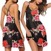 Black Red Floral
