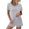 image:imageEkouaer Womens Pajama Sets Short Sleeve Pajamas for Women Sets 2 Piece Lounge Sets Soft Sleepwear PJSStar