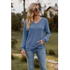 image:imageEkouaer Womens 2 Piece Long Sleeve Lounge Set Ribbed Knit Pajamas Set  Ribbed Knit Fabric Soft Lounge Sets Fall Sleepwear Airport Outfits Jogger Pants With Pockets Matching Track SuitsBluegrey