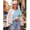 image:imageEkouaer Womens Long Sleeve Shirts Thumb Hole Tops Thermal Fall Clothes  Crew Neck T Shirts Loose Fit Undershirts Layering Casual Work Winter OutfitsLight Blue