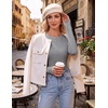 image:imageEkouaer Womens Long Sleeve Shirts Thumb Hole Tops Thermal Fall Clothes  Crew Neck T Shirts Loose Fit Undershirts Layering Casual Work Winter OutfitsLight Grey