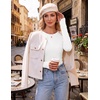 image:imageEkouaer Womens Long Sleeve Shirts Thumb Hole Tops Thermal Fall Clothes  Crew Neck T Shirts Loose Fit Undershirts Layering Casual Work Winter OutfitsWhite
