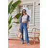 image:imageEkouaer Womens Lounge Sets Long Sleeve Casual Pajama Fall Sleepwear Pockets  Soft Ribbed Knit Pjs Loungewear 2 Piece Outfits Crew neck Curved Hem Fashion 2026 Matching Sets Women ClothingCaptains Blue