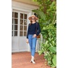 image:imageEkouaer Womens Lounge Sets Long Sleeve Casual Pajama Fall Sleepwear Pockets  Soft Ribbed Knit Pjs Loungewear 2 Piece Outfits Crew neck Curved Hem Fashion 2026 Matching Sets Women ClothingNavy Blue