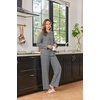 image:imageEkouaer Womens Lounge Sets Long Sleeve Casual Pajama Fall Sleepwear Pockets  Soft Ribbed Knit Pjs Loungewear 2 Piece Outfits Crew neck Curved Hem Fashion 2026 Matching Sets Women ClothingDark Gray