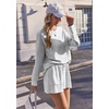 image:imageEkouaer Womens Lounge Sets Pajamas 2026 Fall Long Sleeve TopampShorts XSXXL  Matching 2 Piece SetsFall outfitsLoungewear for TravelVacationAirportHomeDaily WearShorts with PocketsLight Grey