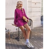 image:imageEkouaer Womens Lounge Sets Pajamas 2026 Fall Long Sleeve TopampShorts XSXXL  Matching 2 Piece SetsFall outfitsLoungewear for TravelVacationAirportHomeDaily WearShorts with PocketsHot Pink