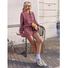 image:imageEkouaer Womens Lounge Sets Pajamas 2026 Fall Long Sleeve TopampShorts XSXXL  Matching 2 Piece SetsFall outfitsLoungewear for TravelVacationAirportHomeDaily WearShorts with PocketsOld Rose