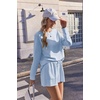 image:imageEkouaer Womens Lounge Sets Pajamas 2026 Fall Long Sleeve TopampShorts XSXXL  Matching 2 Piece SetsFall outfitsLoungewear for TravelVacationAirportHomeDaily WearShorts with PocketsLight Blue
