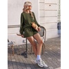 image:imageEkouaer Womens Lounge Sets Pajamas 2026 Fall Long Sleeve TopampShorts XSXXL  Matching 2 Piece SetsFall outfitsLoungewear for TravelVacationAirportHomeDaily WearShorts with PocketsArmy Green