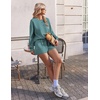 image:imageEkouaer Womens Lounge Sets Pajamas 2026 Fall Long Sleeve TopampShorts XSXXL  Matching 2 Piece SetsFall outfitsLoungewear for TravelVacationAirportHomeDaily WearShorts with PocketsSage Greeen