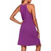 image:imageEkouaer Womens Nightgown Sleeveless Sleepwear V Neck Racerback Sleep Dress  Ladies Night Dress Sexy Pjama Dress Cute Nighties Soft Sleep Shirts for Sleep Home Daily Wear Travel SummerEggplant