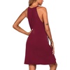 image:imageEkouaer Womens Nightgown Sleeveless Sleepwear V Neck Racerback Sleep Dress  Ladies Night Dress Sexy Pjama Dress Cute Nighties Soft Sleep Shirts for Sleep Home Daily Wear Travel SummerRed
