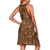 image:imageEkouaer Womens Nightgown Sleeveless Sleepwear V Neck Racerback Sleep Dress  Ladies Night Dress Sexy Pjama Dress Cute Nighties Soft Sleep Shirts for Sleep Home Daily Wear Travel SummerLeopard Print