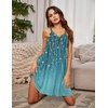 image:imageEkouaer Womens Nightgown Sleeveless Sleepwear V Neck Racerback Sleep Dress  Ladies Night Dress Sexy Pjama Dress Cute Nighties Soft Sleep Shirts for Sleep Home Daily Wear Travel SummerSparkling Branches