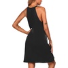 image:imageEkouaer Womens Nightgown Sleeveless Sleepwear V Neck Racerback Sleep Dress  Ladies Night Dress Sexy Pjama Dress Cute Nighties Soft Sleep Shirts for Sleep Home Daily Wear Travel SummerBlack