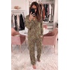 image:imageEkouaer Womens Pajama Sets Long Sleeve Button Down 2 Piece Soft Pjs  Soft 2 Piece Lounge Sets Fall Sleepwear Long Pants With Side Pockets Soft and SkinFriendly FabricLeopard