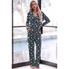 image:imageEkouaer Womens Pajama Sets Long Sleeve Button Down 2 Piece Soft Pjs  Soft 2 Piece Lounge Sets Fall Sleepwear Long Pants With Side Pockets Soft and SkinFriendly FabricGrey Star