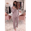 image:imageEkouaer Womens Pajama Sets Long Sleeve Button Down 2 Piece Soft Pjs  Soft 2 Piece Lounge Sets Fall Sleepwear Long Pants With Side Pockets Soft and SkinFriendly FabricPink
