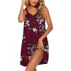 Dark Red Print