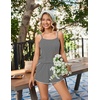 image:imageEkouaer Womens Cami Pajama Sets 2 Piece Ribbed Knit PJs  Sleeveless Soft loungewear great choice for weddings bridal parties honeymoons and any romantic occasionsLight Grey