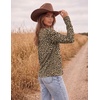 image:imageEkouaer Womens Casual Shirts Long Sleeve Tops Thermal Tshirts Fall Clothes  Crewneck Breathable Comfort Lightweight Workout Basic Tees Solid or Graphic Tshirts 2026 Fashion OutfitLeopard