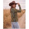 image:imageEkouaer Womens Casual Shirts Long Sleeve Tops Thermal Tshirts Fall Clothes  Crewneck Breathable Comfort Lightweight Workout Basic Tees Solid or Graphic Tshirts 2026 Fashion OutfitEthnic Print