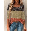 image:imageEkouaer 34 Sleeve Womens Tops Scoop Neck T Shirts 2026 Casual Basic Tees  Casual TopsCute Basic Tops Vacation OutfitsComfy Basic TeesLoose Fit Tops For AllSeason Daily Wearavailable in S3XLFlowersxh553