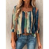 image:imageEkouaer 34 Sleeve Womens Tops Scoop Neck T Shirts 2026 Casual Basic Tees  Casual TopsCute Basic Tops Vacation OutfitsComfy Basic TeesLoose Fit Tops For AllSeason Daily Wearavailable in S3XLMulticolorcx289