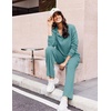 image:imageEkouaer Lounge Sets for Women 2 Piece Outfits 2026 Long Sleeve Top with PantsPeacock Blue