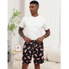 image:imageEkouaer Mens Pajama Shorts Soft Sleepwear Bottoms Pj Shorts with Pocket  Drawstring Elastic Waistband Sleep PantsSummerFallFunny PrintBeach Vacation OutfitGift For BirthdayAnniversaryHusbandFruit Watermelon and Lemon
