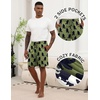 image:imageEkouaer Mens Pajama Shorts Soft Sleepwear Bottoms Pj Shorts with Pocket  Drawstring Elastic Waistband Sleep PantsSummerFallFunny PrintBeach Vacation OutfitGift For BirthdayAnniversaryHusbandFruit Watermelon and Lemon