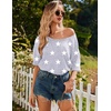 image:imageEkouaer Nightgowns for Women Bamboo Viscose Night Gown Plus Size Nightshirt  Cooling FabricOversized Sleep ShirtsHalf Sleeve Sleep DressSummer Short Night DressTShirt Dress for SleepLoungeBeachGrey White Stars
