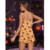 image:imageEkouaer Pajama for Women Set 2 Piece Lightweight Ruffle Pajamas  Soft Sexy Sleepwear Cami and Shorts Sleep Set Bridal Bridesmaid Pj SummerFall Sleep SetsOrangehalloween