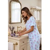 image:imageEkouaer Pajamas for Women Set Silky Satin 2 Piece Lounge Sets with Pockets  Lightweight pjselastic waist long pantsloose drop shoulderallseason daily weargreat giftwedding bridal partySXXXLLavender Flower