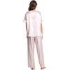 image:imageEkouaer Pajamas for Women Set Silky Satin 2 Piece Lounge Sets with Pockets  Lightweight pjselastic waist long pantsloose drop shoulderallseason daily weargreat giftwedding bridal partySXXXLPink Stripes