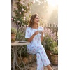 image:imageEkouaer Pajamas for Women Set Silky Satin 2 Piece Lounge Sets with Pockets  Lightweight pjselastic waist long pantsloose drop shoulderallseason daily weargreat giftwedding bridal partySXXXLLavender Flower