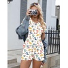 image:imageEkouaer Womens Pajama Sets Shorts Soft 2 Piece Lounge Set with Chest Pocket  Lightweight Sleepwear Vneck short sleeve top with drawstring shorts casual Pjs for allseason daily wear available in XSWestern Cactus