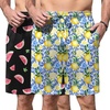 image:imageEkouaer Mens Pajama Shorts Soft Sleepwear Bottoms Pj Shorts with Pocket  Drawstring Elastic Waistband Sleep PantsSummerFallFunny PrintBeach Vacation OutfitGift For BirthdayAnniversaryHusbandFruit Watermelon and Lemon