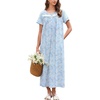 Blue White Florals