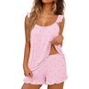 Pink Striped Heart